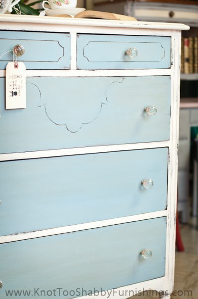 Dresser, White, Blue-3