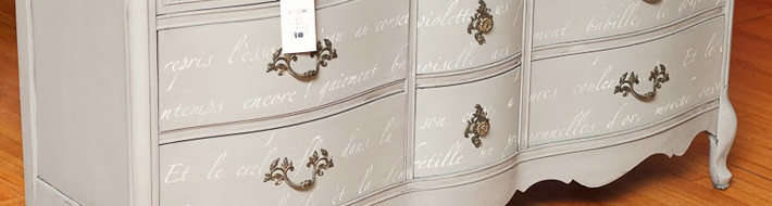 French Provincial Dresser and Mixing Products