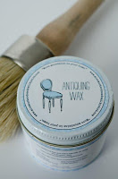 Furniture Wax or Antiquing Wax with a brush