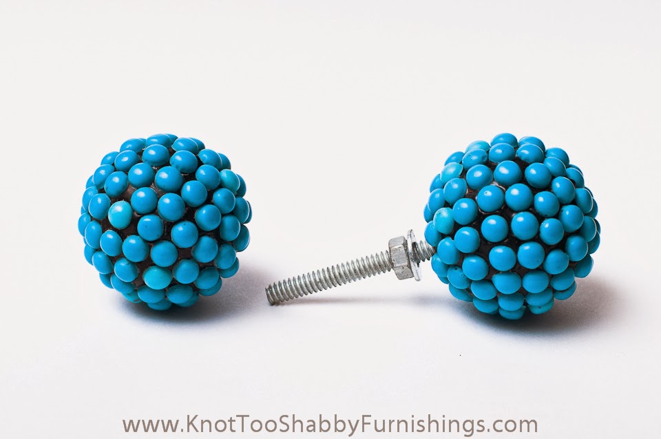 2 Blue Berry knobs