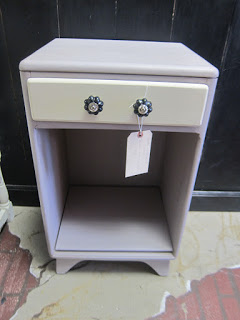 side table with paloma paint color with old white color drawer
