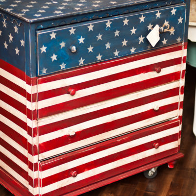American Flag Dresser Knot Too Shabby Furnishings