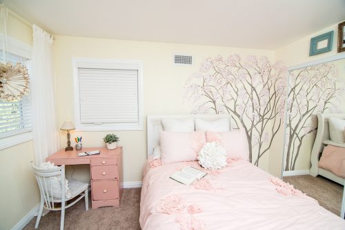 Mila’s Cherry Blossom Bedroom Makeover