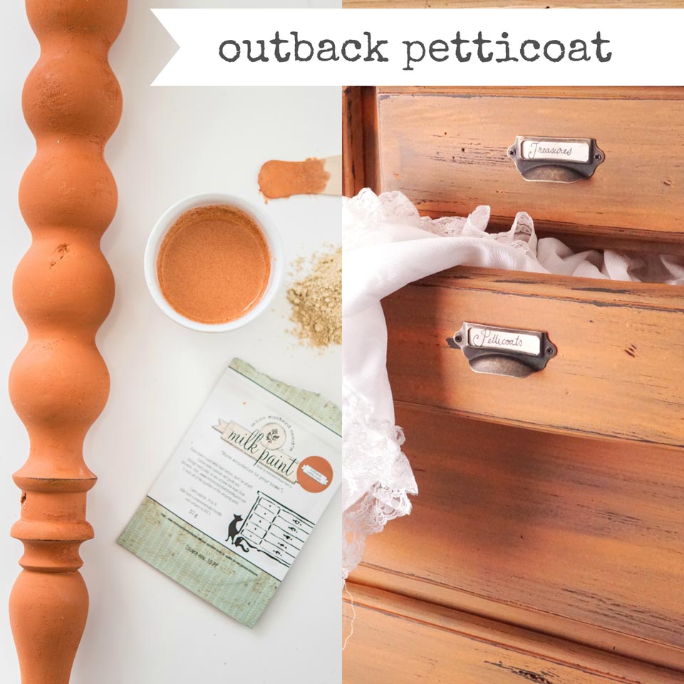 knot too shabby Outback petticoat milk paint