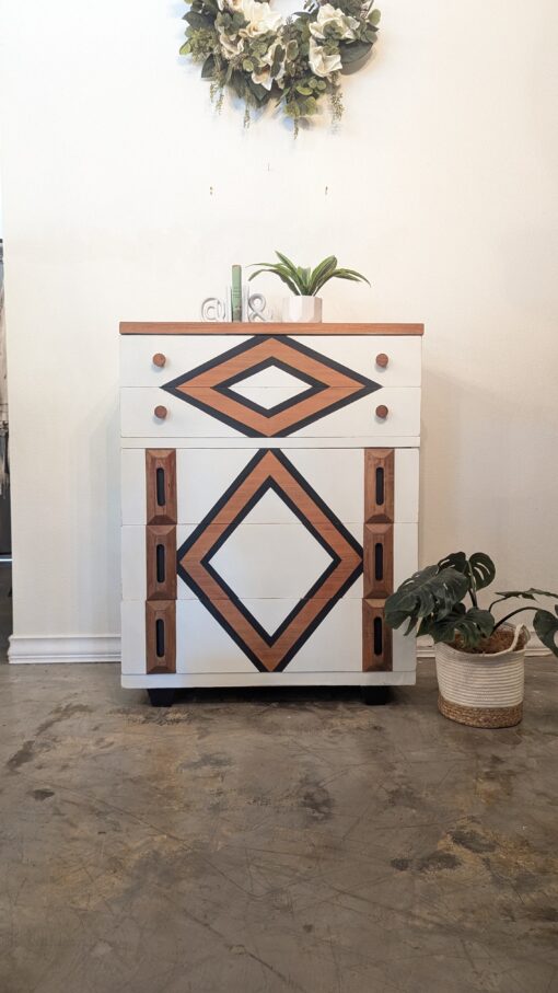 Mid-Century Modern Solid Wood Dresser - Image 2