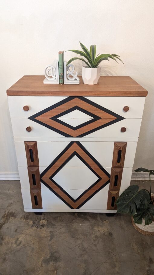 Mid-Century Modern Solid Wood Dresser - Image 3