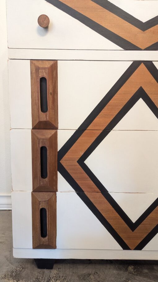 Mid-Century Modern Solid Wood Dresser - Image 4