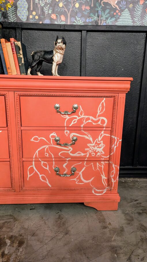 Sandalwood Red-Six Drawer Dresser - Image 2
