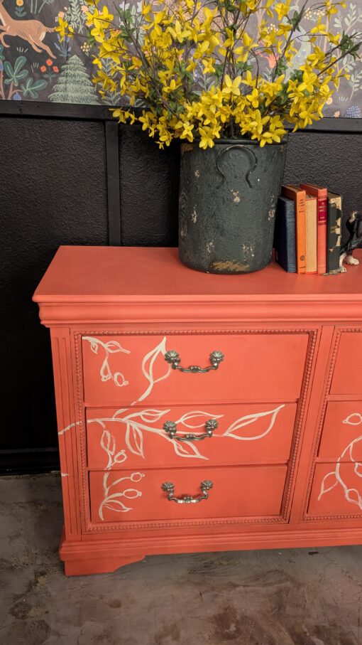 Sandalwood Red-Six Drawer Dresser - Image 4