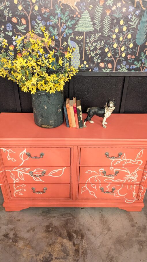 Sandalwood Red-Six Drawer Dresser - Image 3
