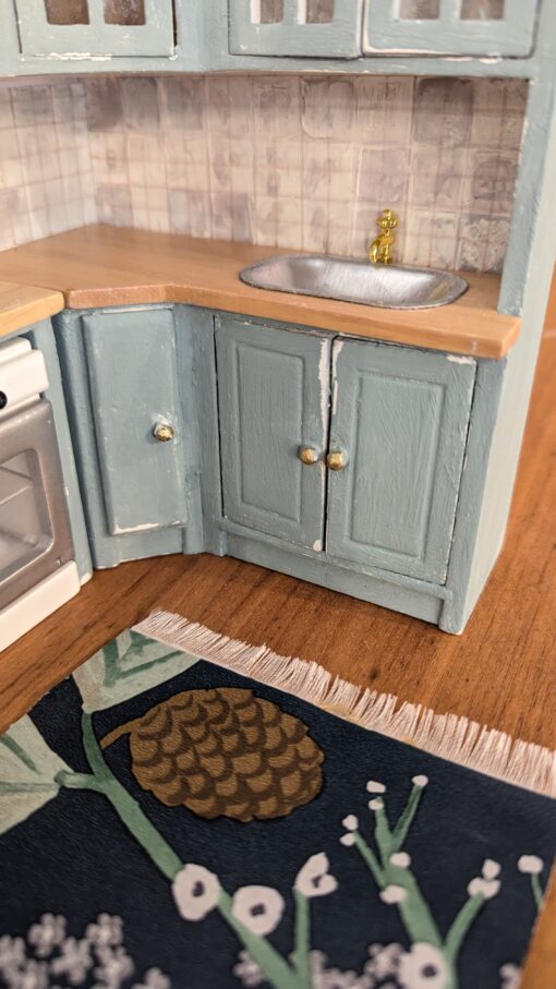 Dollhouse Kitchen-Complete Set Painted - Image 5