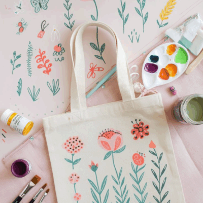 Fun Fridays Free Workshops-Stenciled Tote Bags
