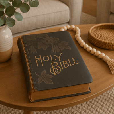 Antique Leather Bound Holy Bible 1891