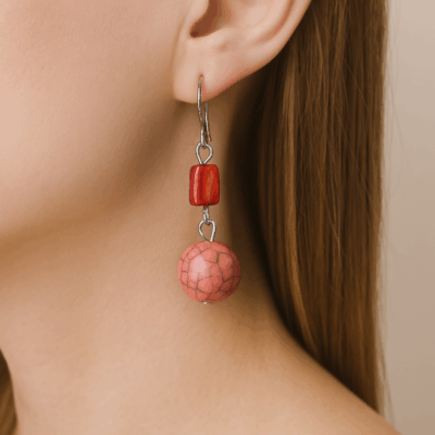 Handmade Pink Earrings
