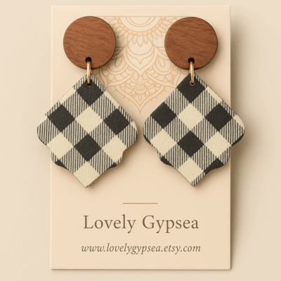 Handmade Wood Earrings