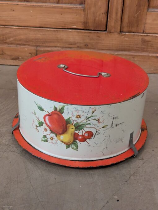 Vintage Decoware Metal Cake Carrier - Image 2