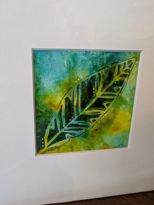 Painting-"Tie Dye Feather" by Despina Buoncristiani - Image 3