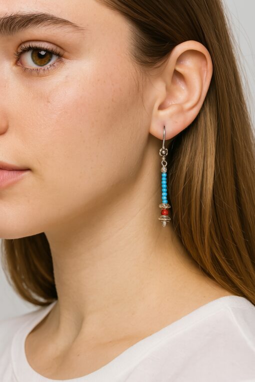 Handmade African Glass Bead Earrings