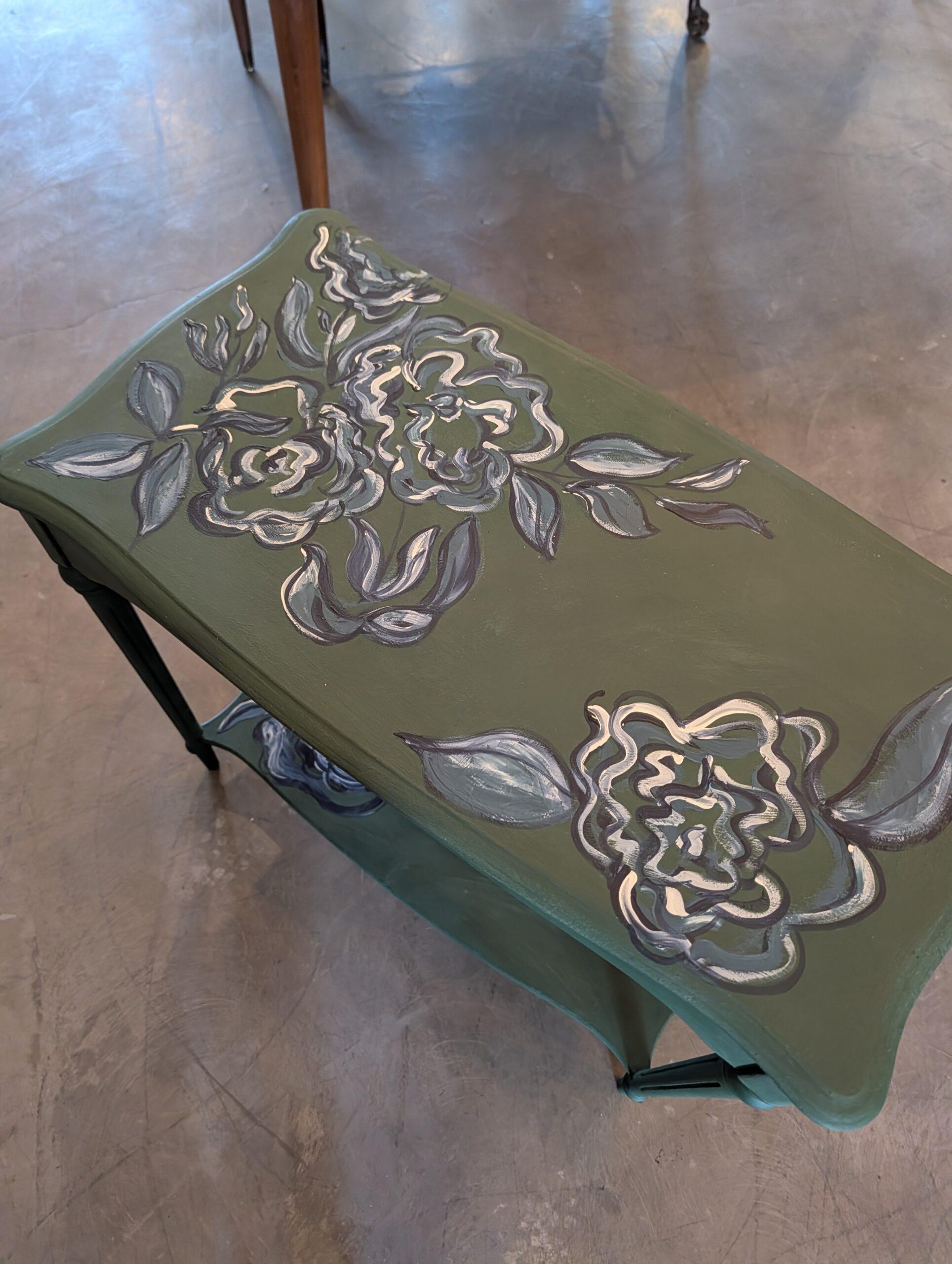 Hand-painted Console Table in Amsterdam Green - Image 3