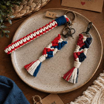Fun Fridays Free Workshops-Macrame Keychains with Guest Instructor, Andrea