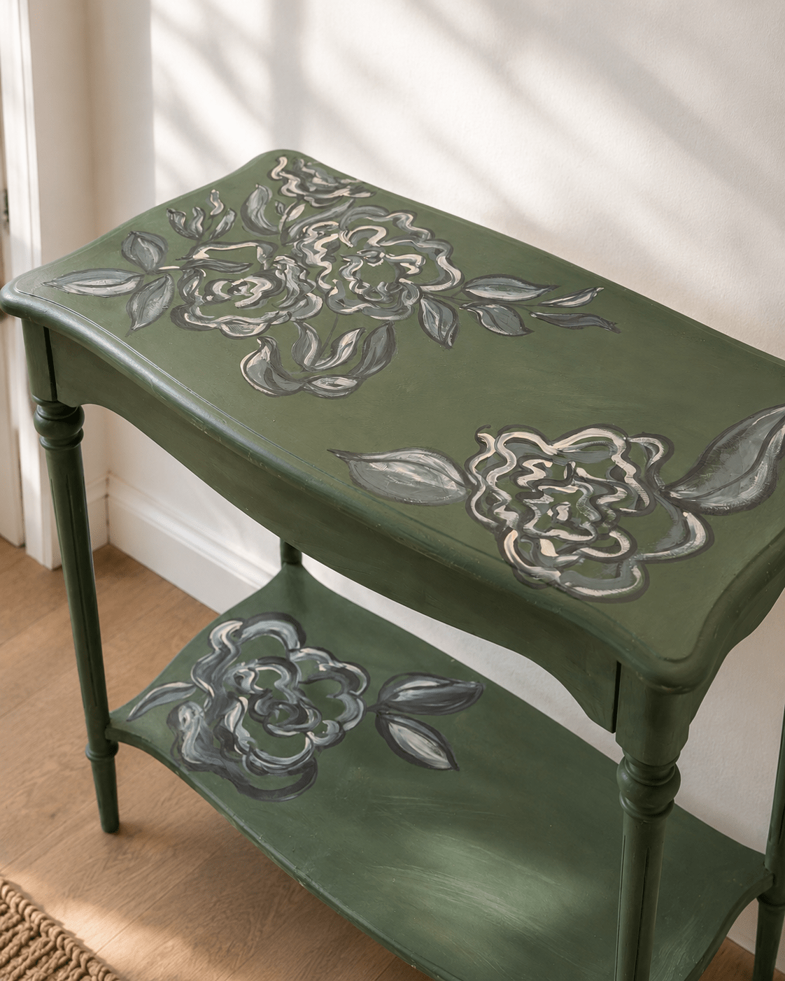 Hand-painted Console Table in Amsterdam Green - Image 2