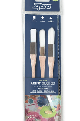 Zibra Artist Brush Set of 3 - Medium